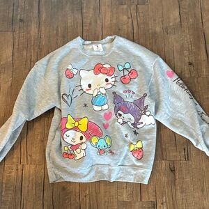 Hello Kitty Colorful Graphic  Sweatshirt